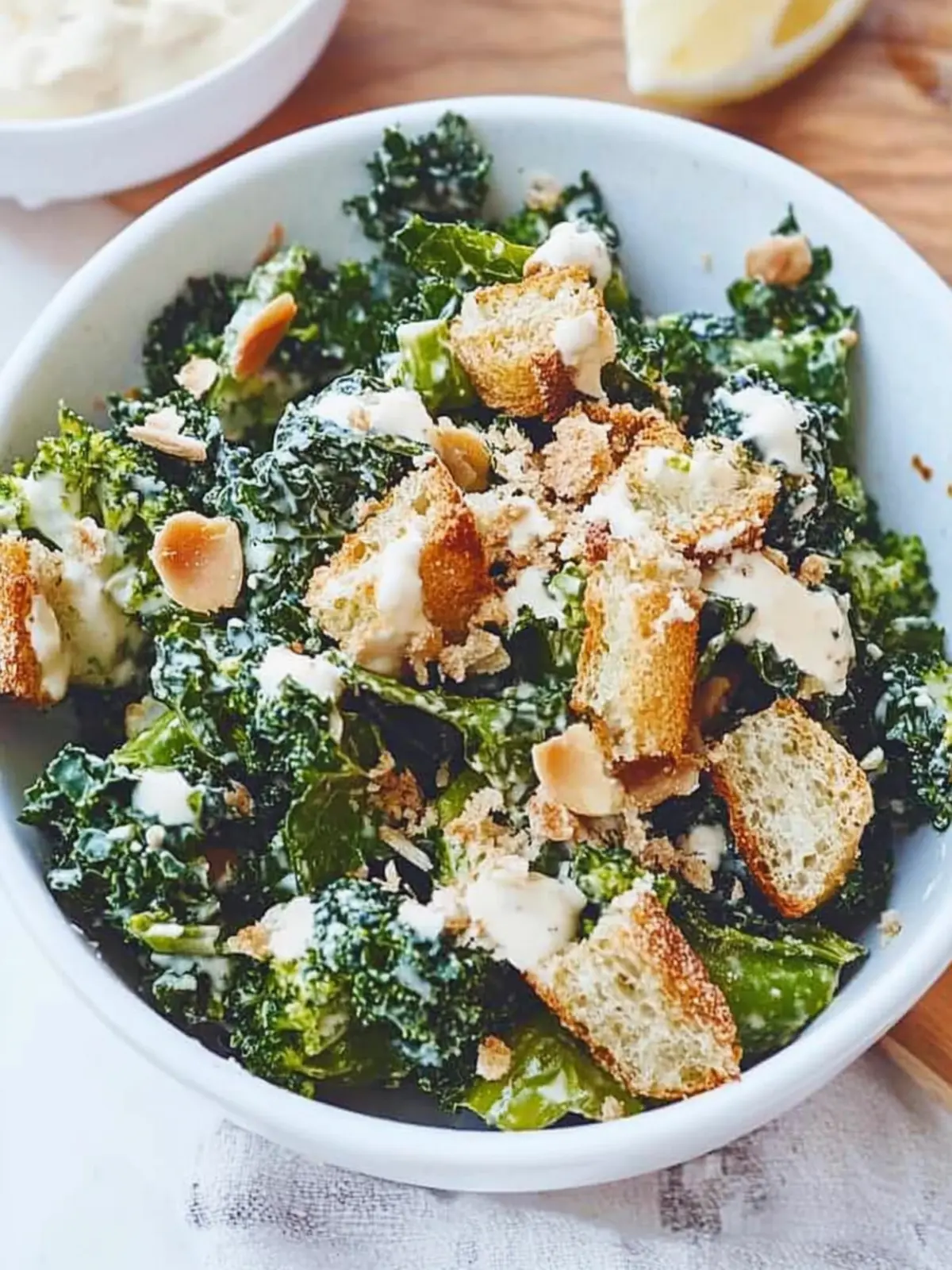 Ultimate Broccoli and Kale Caesar Salad You’ll Crave Daily 4 Broccoli and Kale Caesar Salad