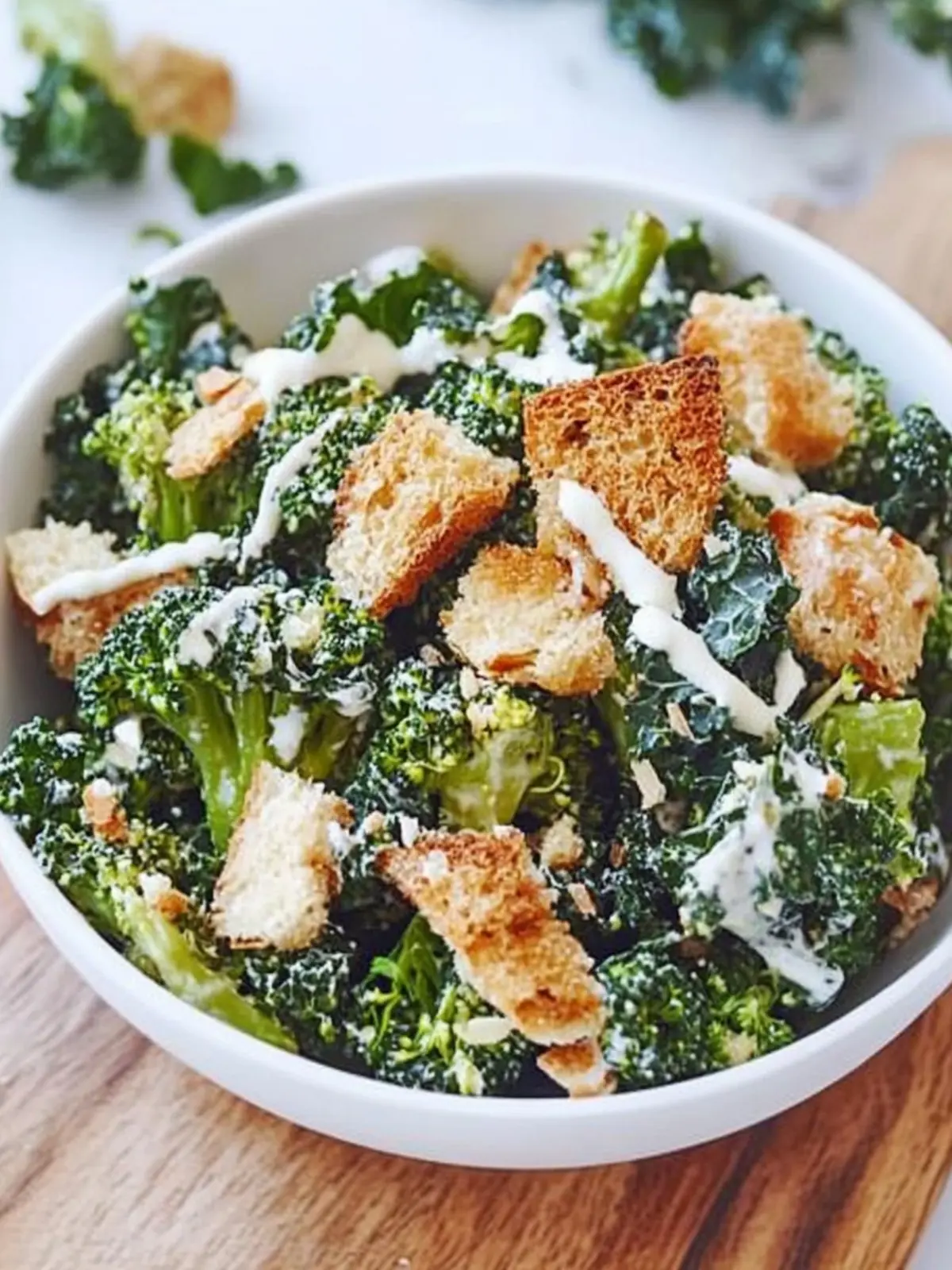 Ultimate Broccoli and Kale Caesar Salad You’ll Crave Daily 5 Broccoli and Kale Caesar Salad