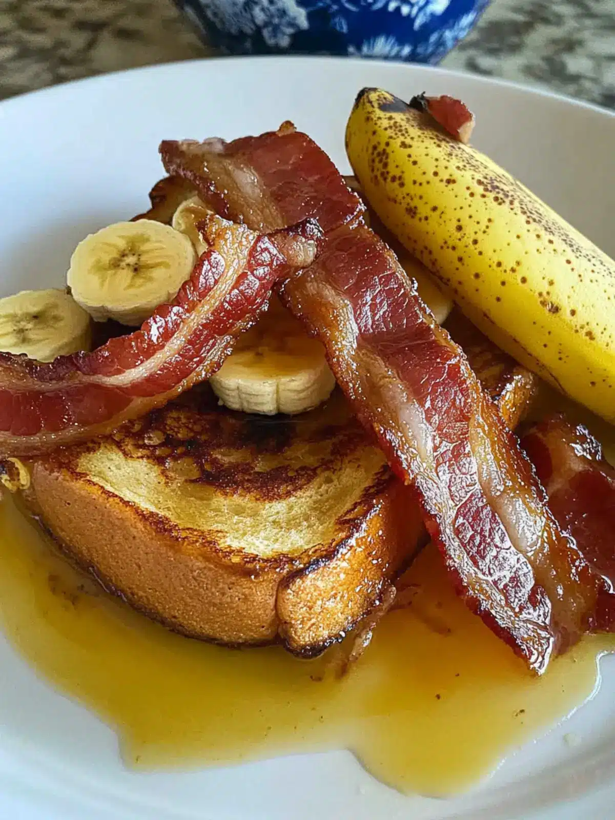 French Toast with Bacon and Banana