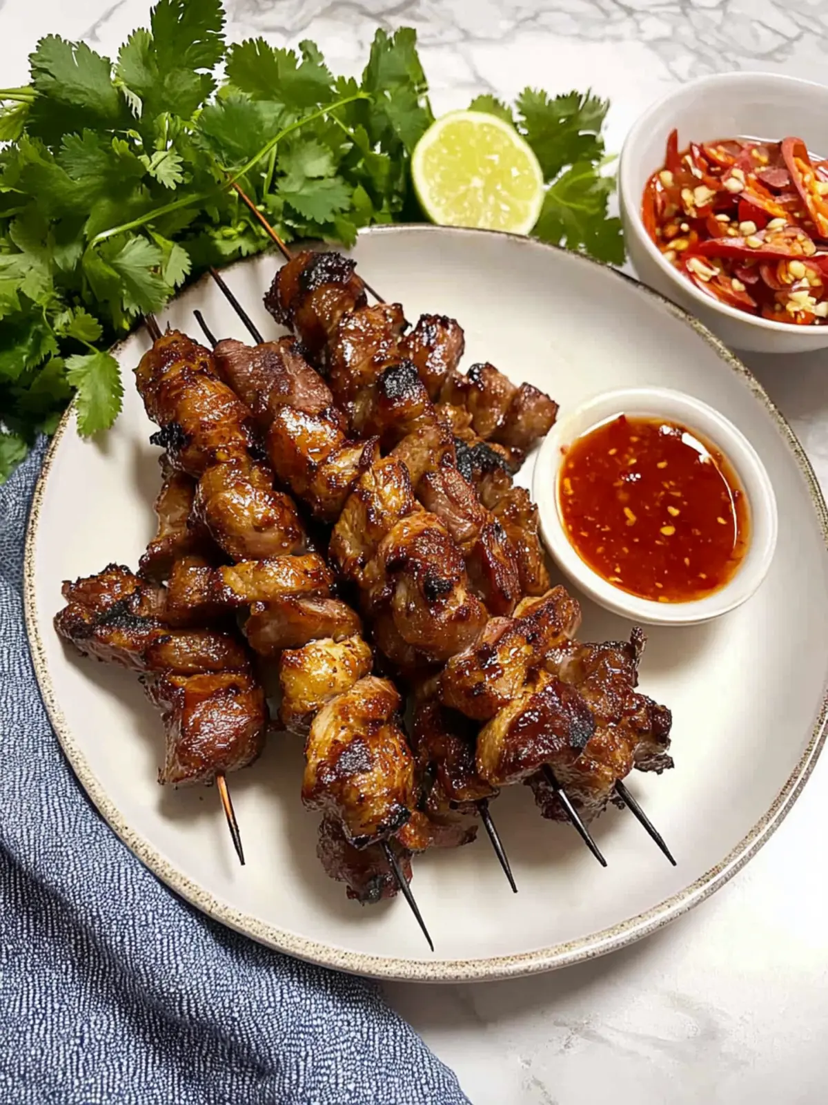 Irresistible Vietnamese Pork Skewers: Flavor-Packed Pork on a Stick 5 Vietnamese Pork Skewers Pork on a stick