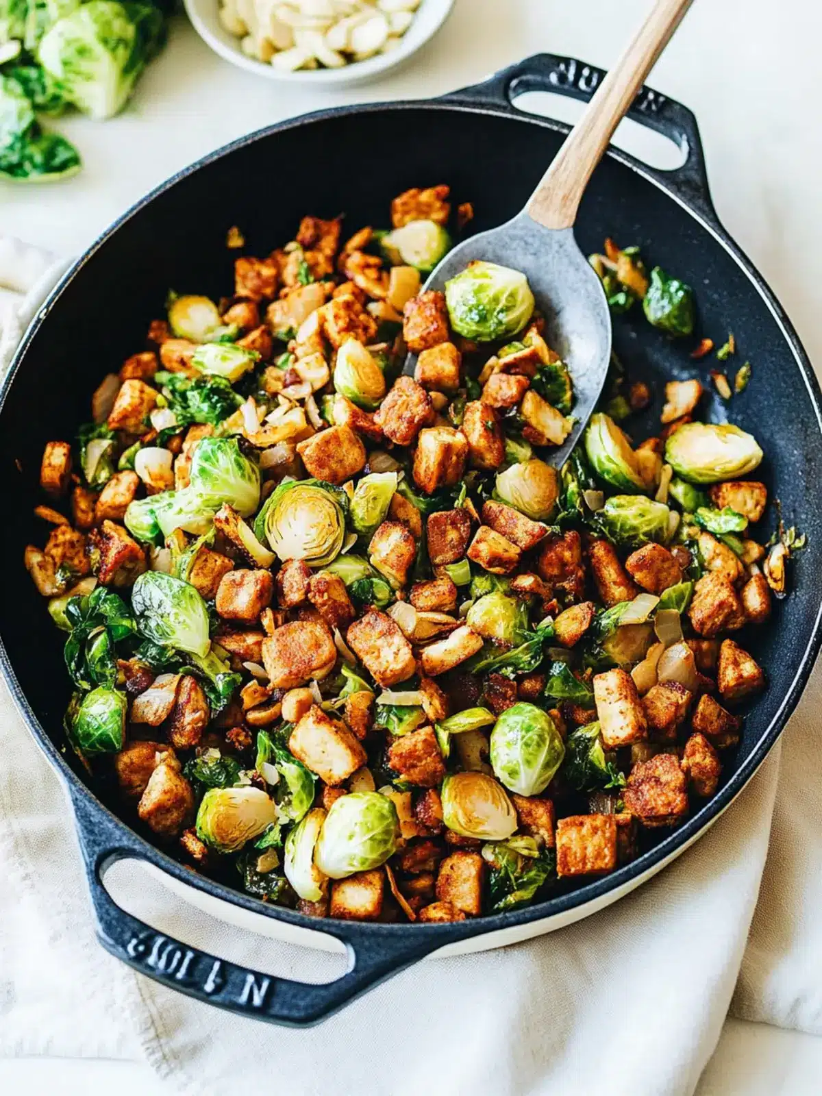 Delicious Tempeh Hash with Brussels Sprouts You’ll Love 5 Tempeh Hash with Brussels Sprouts