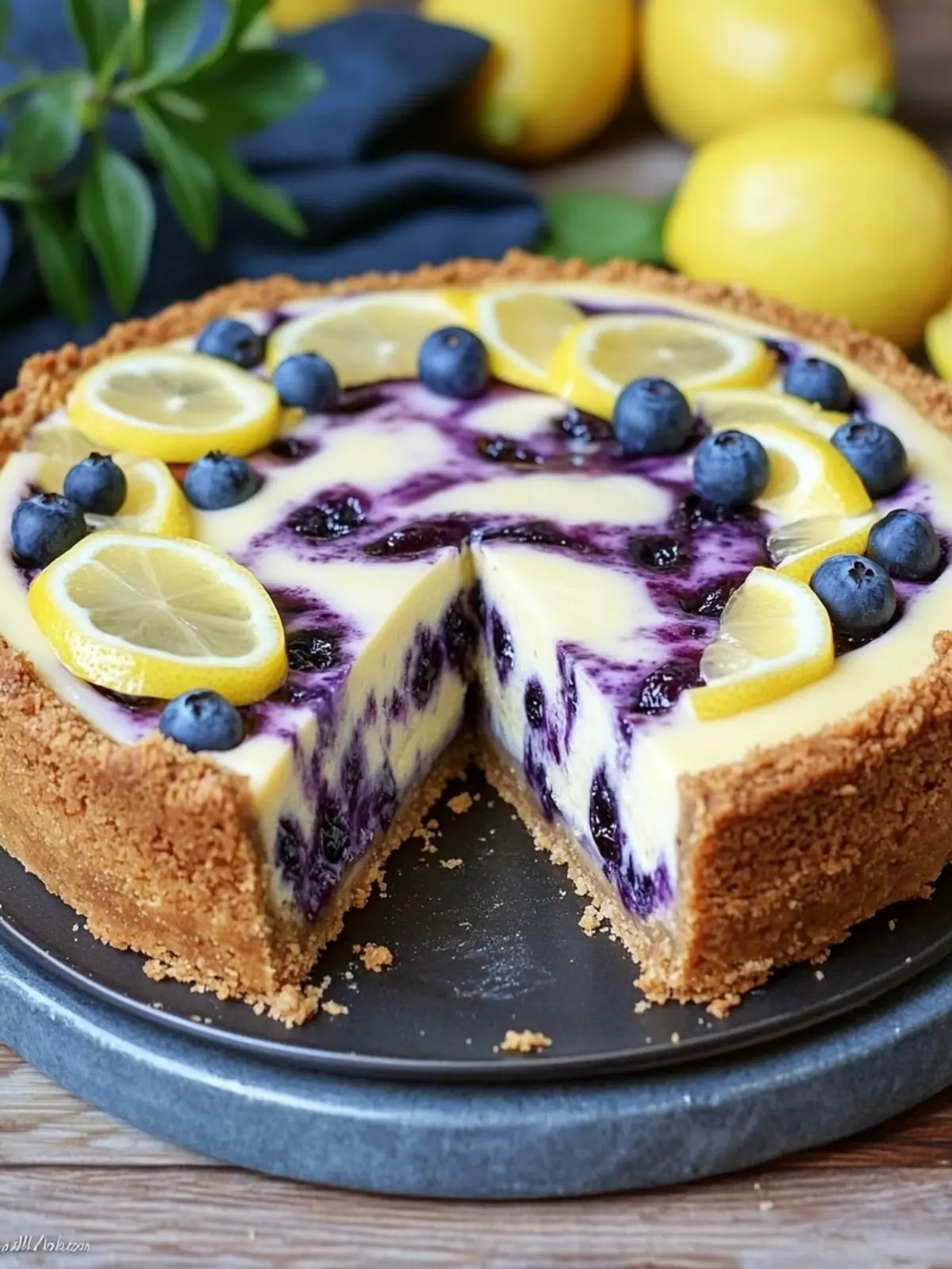 Ultimate Lemon Blueberry Cheesecake That Everyone Will Love 2 Lemon Blueberry Cheesecake