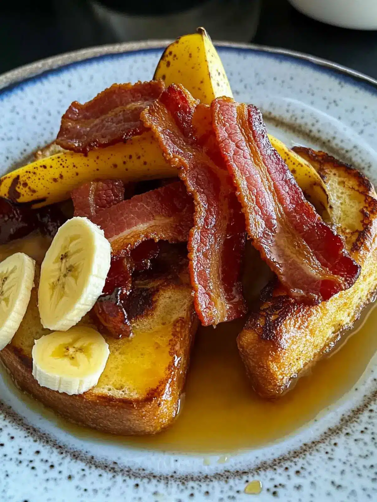 French Toast with Bacon and Banana