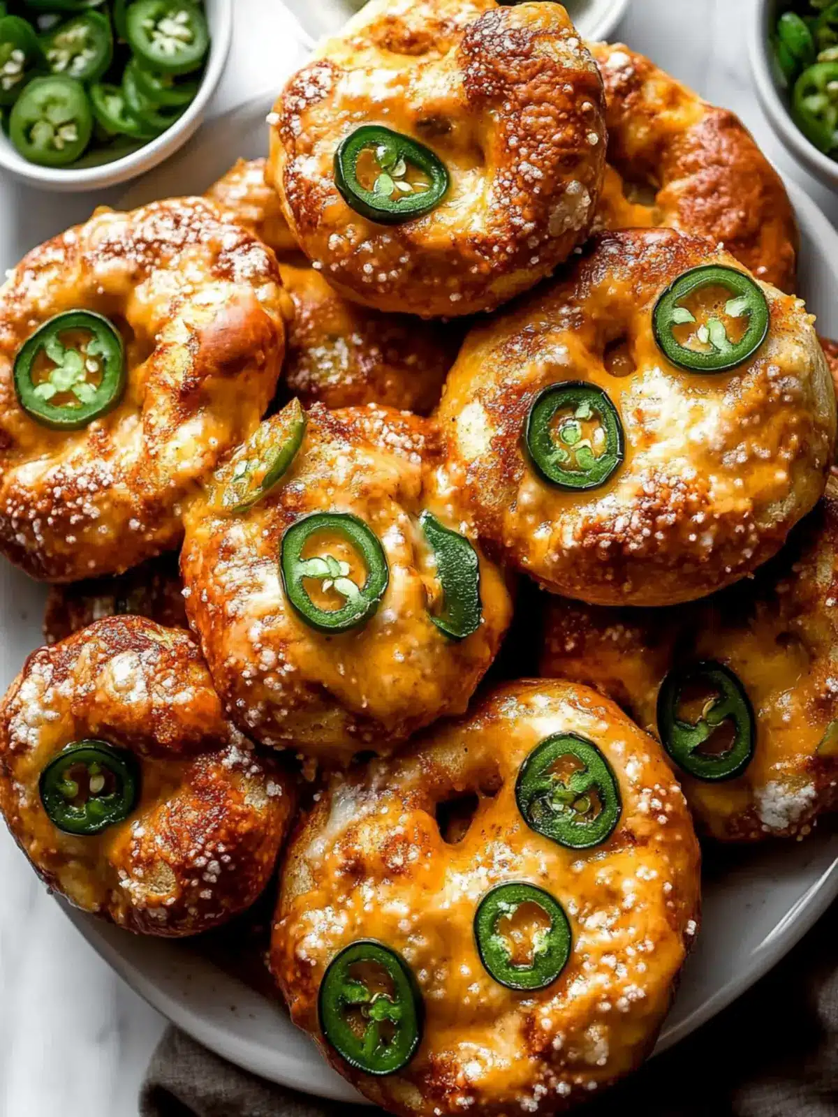 Homemade Jalapeño Cheddar Soft Pretzels That Wow! 4 Jalapeño Cheddar Soft Pretzels