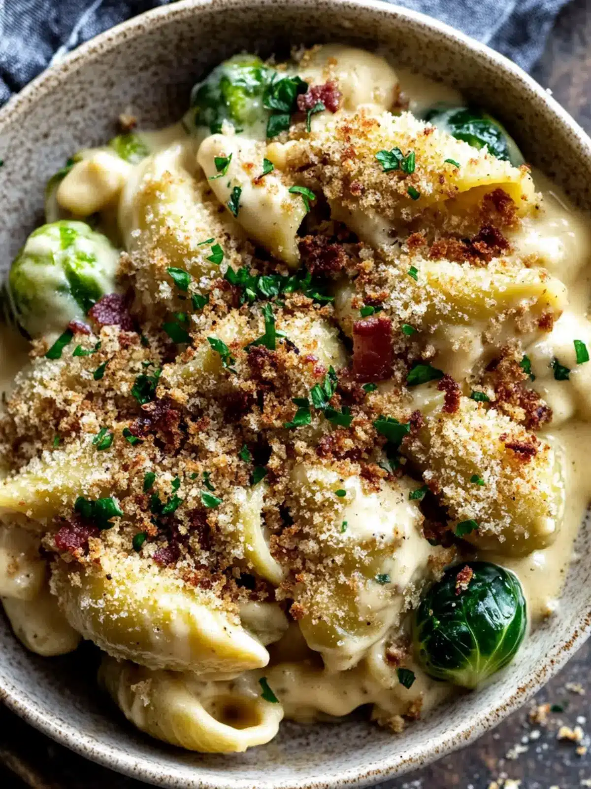 Ultimate Mac and Cheese with Brussels Sprouts & Bacon Breadcrumbs 3 Mac and Cheese with Brussels Sprouts & Bacon Breadcrumbs