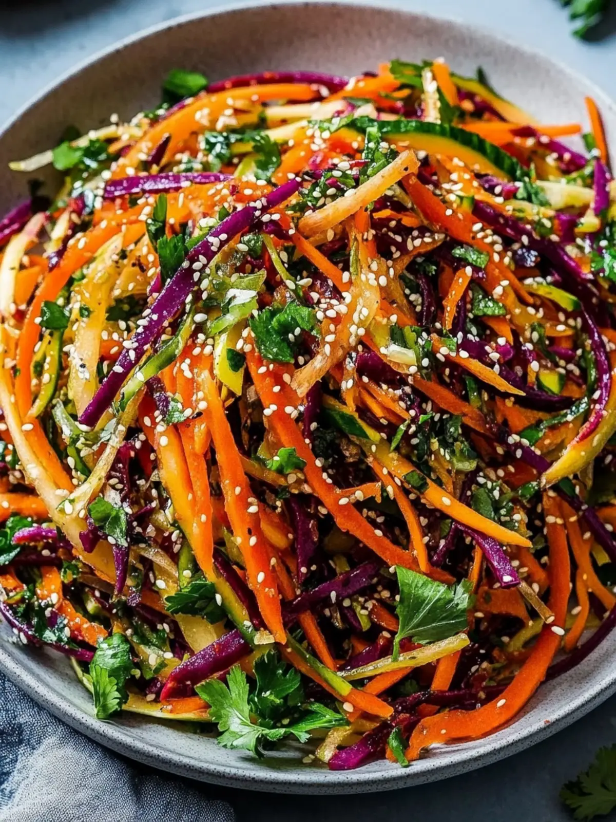Shaved Rainbow Carrot Sesame Salad That Brightens Your Day 5 Shaved Rainbow Carrot Sesame Salad