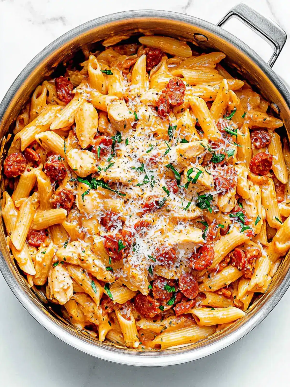 Creamy Chicken and Chorizo Pasta One-Pan Wonder Delight 3 Creamy Chicken and Chorizo Pasta
