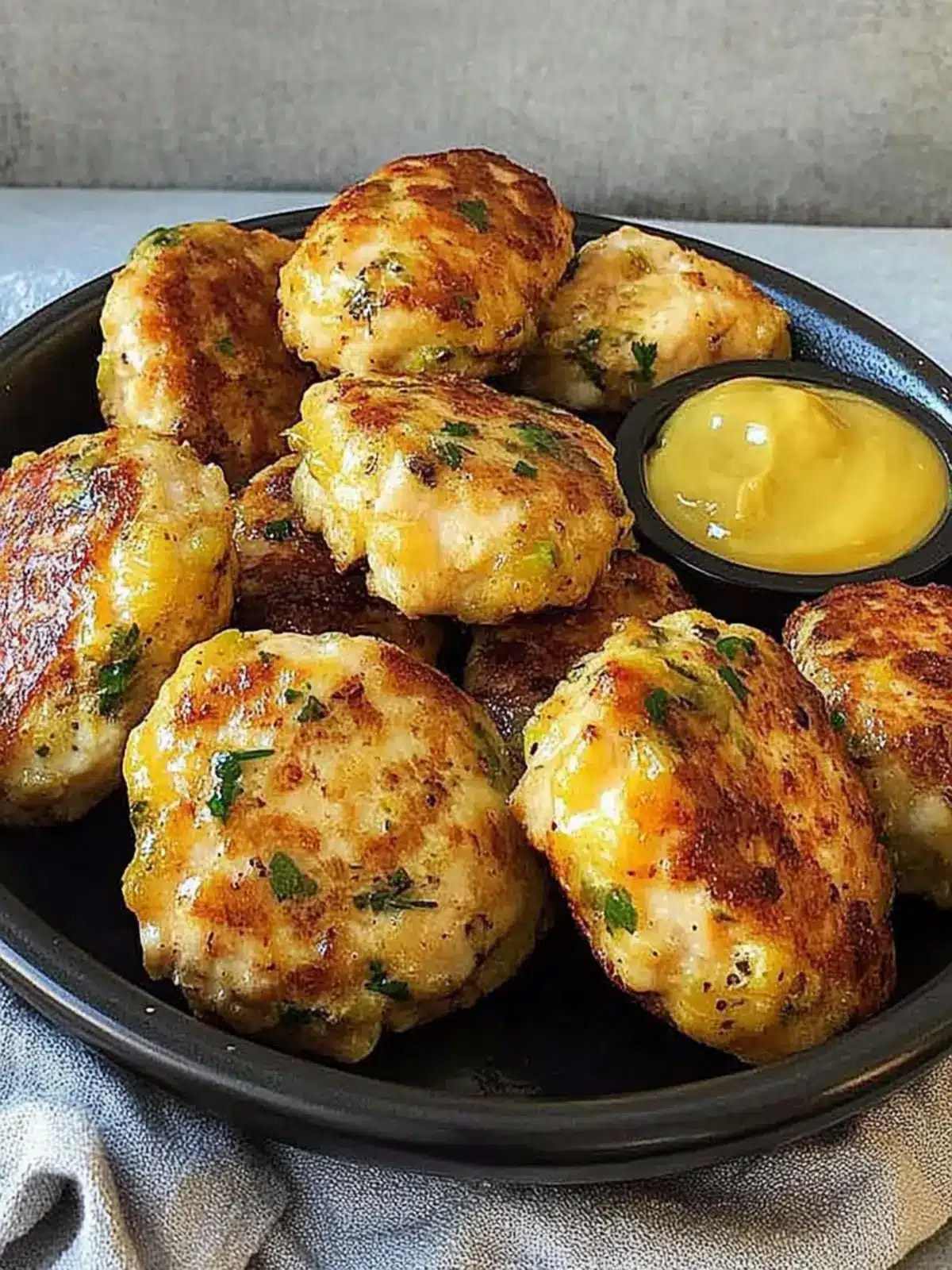 Air fryer chicken rissoles