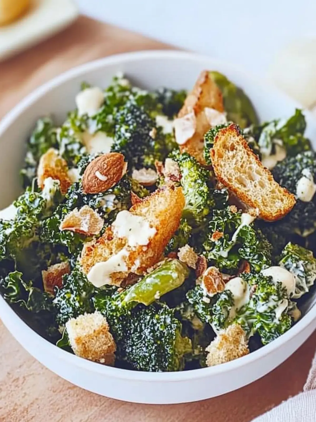 Ultimate Broccoli and Kale Caesar Salad You’ll Crave Daily 2 Broccoli and Kale Caesar Salad