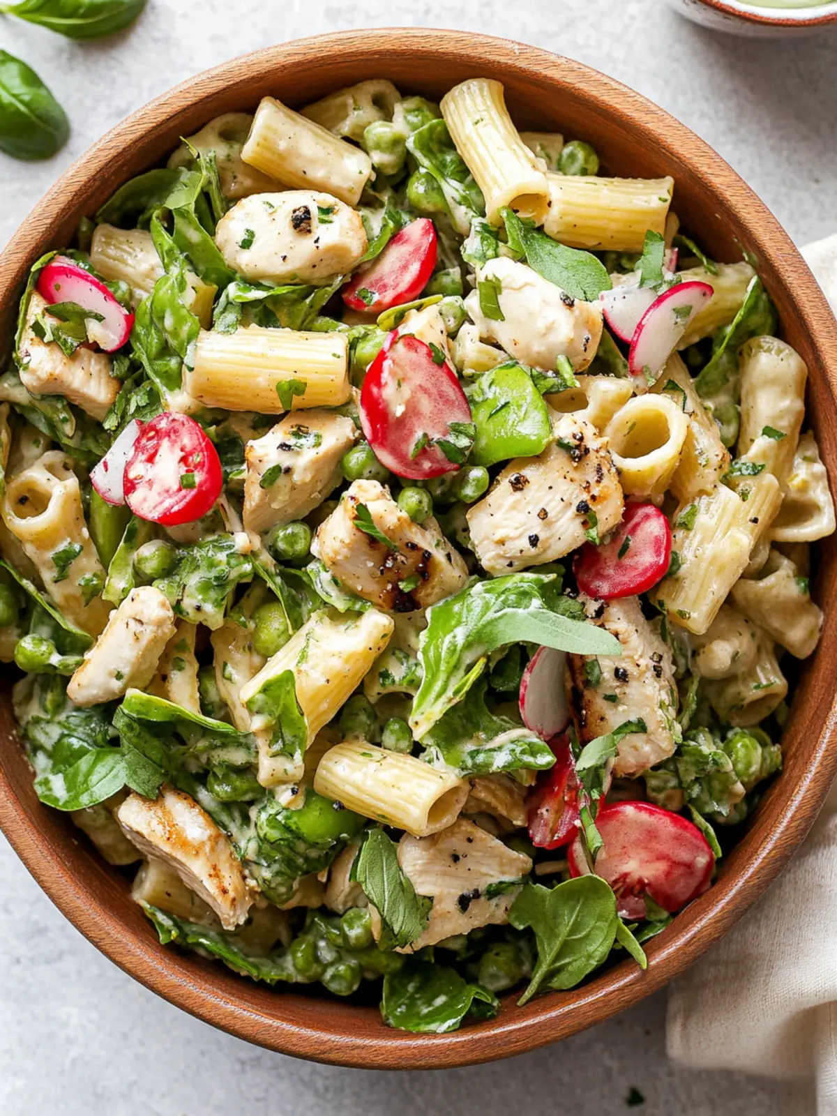 Creamy Honey Mustard Chicken Pasta Salad with Fresh Veggies 5 Honey Mustard Chicken Pasta Salad