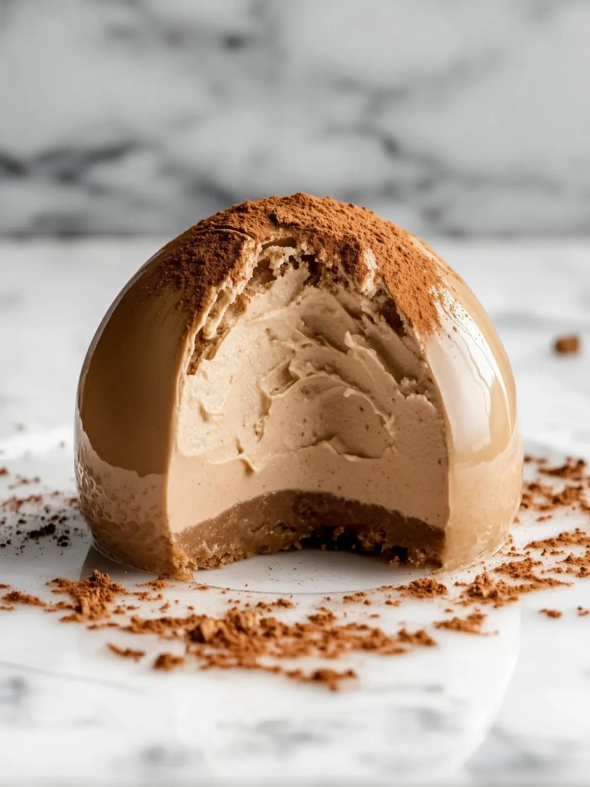 Gingerbread Latte Mousse Domes