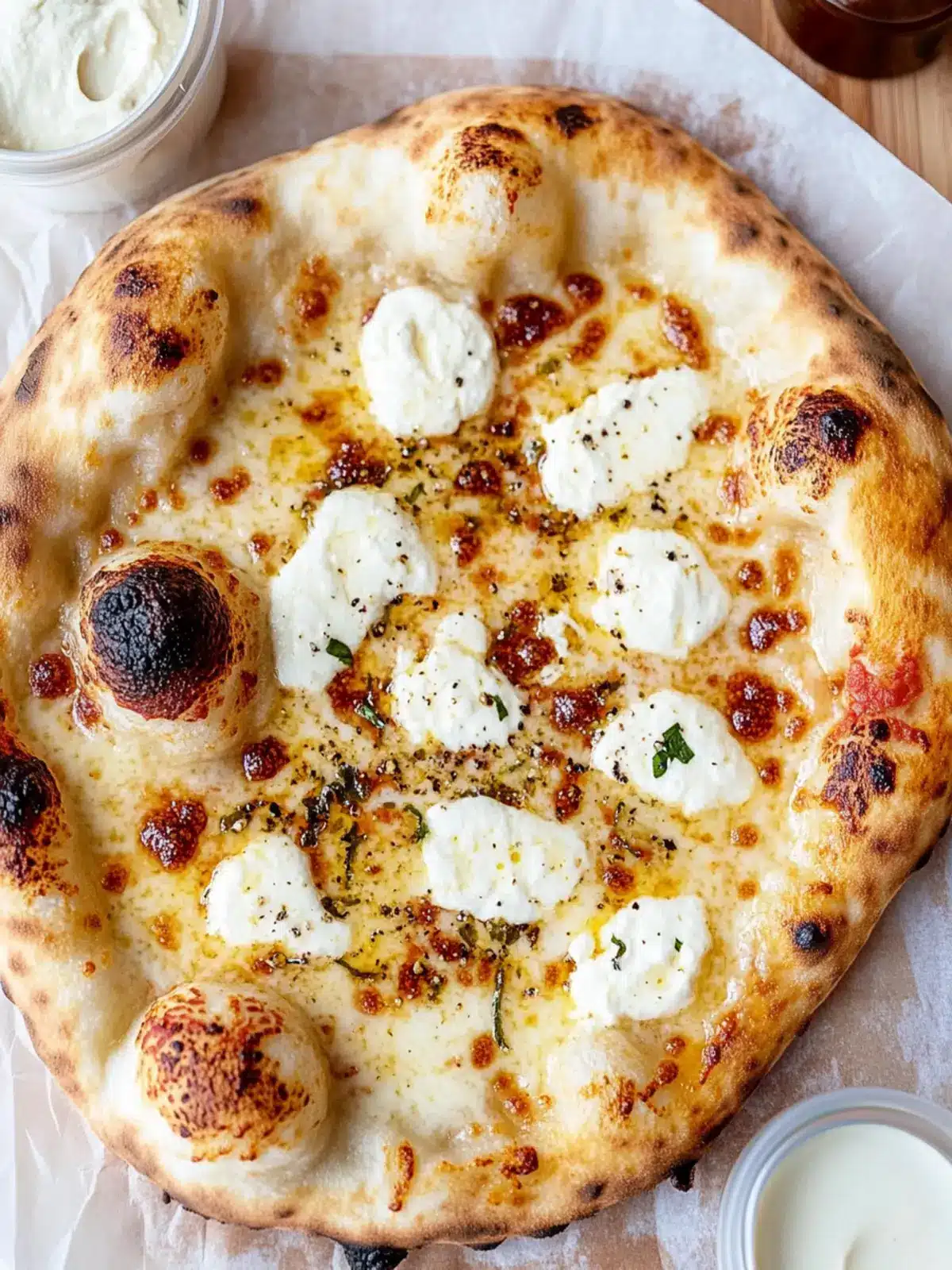 Irresistible White Sauce Pizza with Creamy Garlic Bliss 3 white sauce pizza