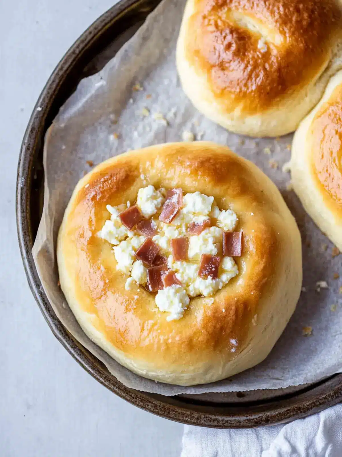 Savory Breakfast Brioche Buns with Custom Egg Toppings 5 Breakfast Brioche Buns