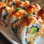 Delicious Spicy Crab Roll Recipe for Homemade Sushi Lovers 8 Spicy crab roll