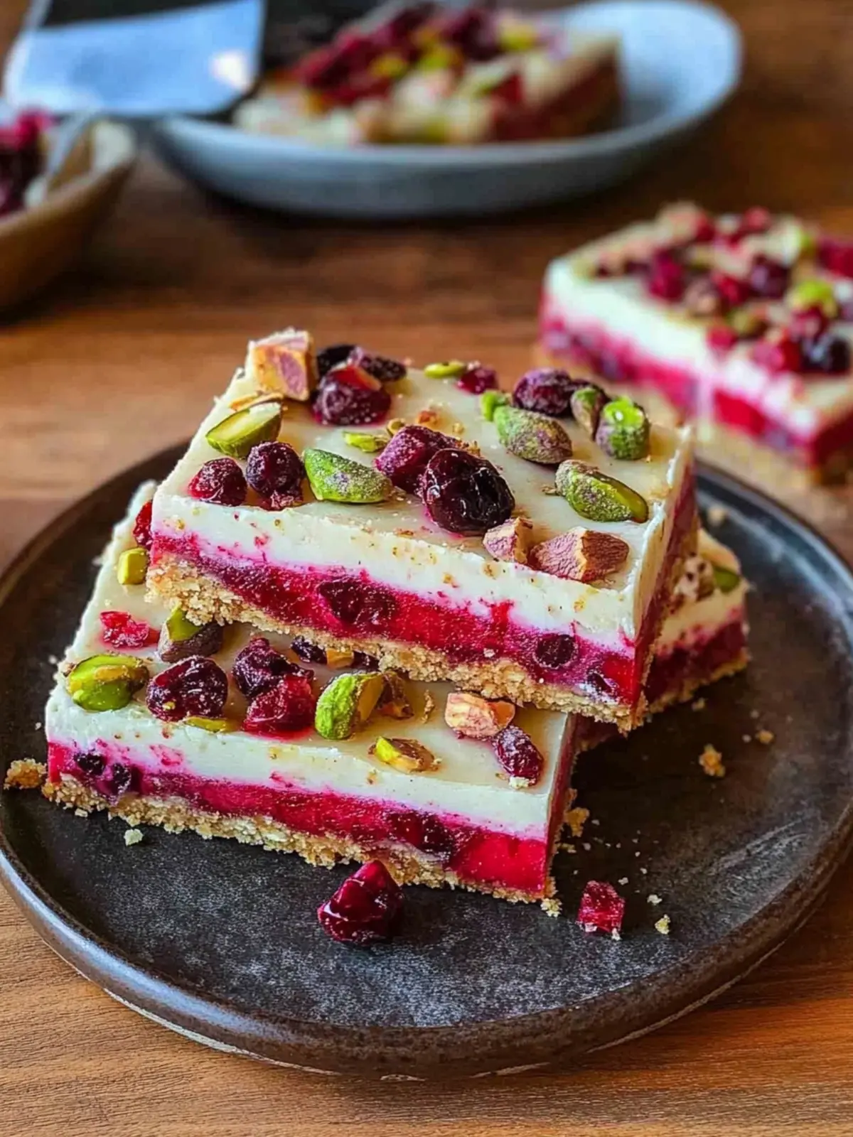 Delicious No-Bake Cranberry and Pistachio Slice Recipe 4 Cranberry and Pistachio Slice