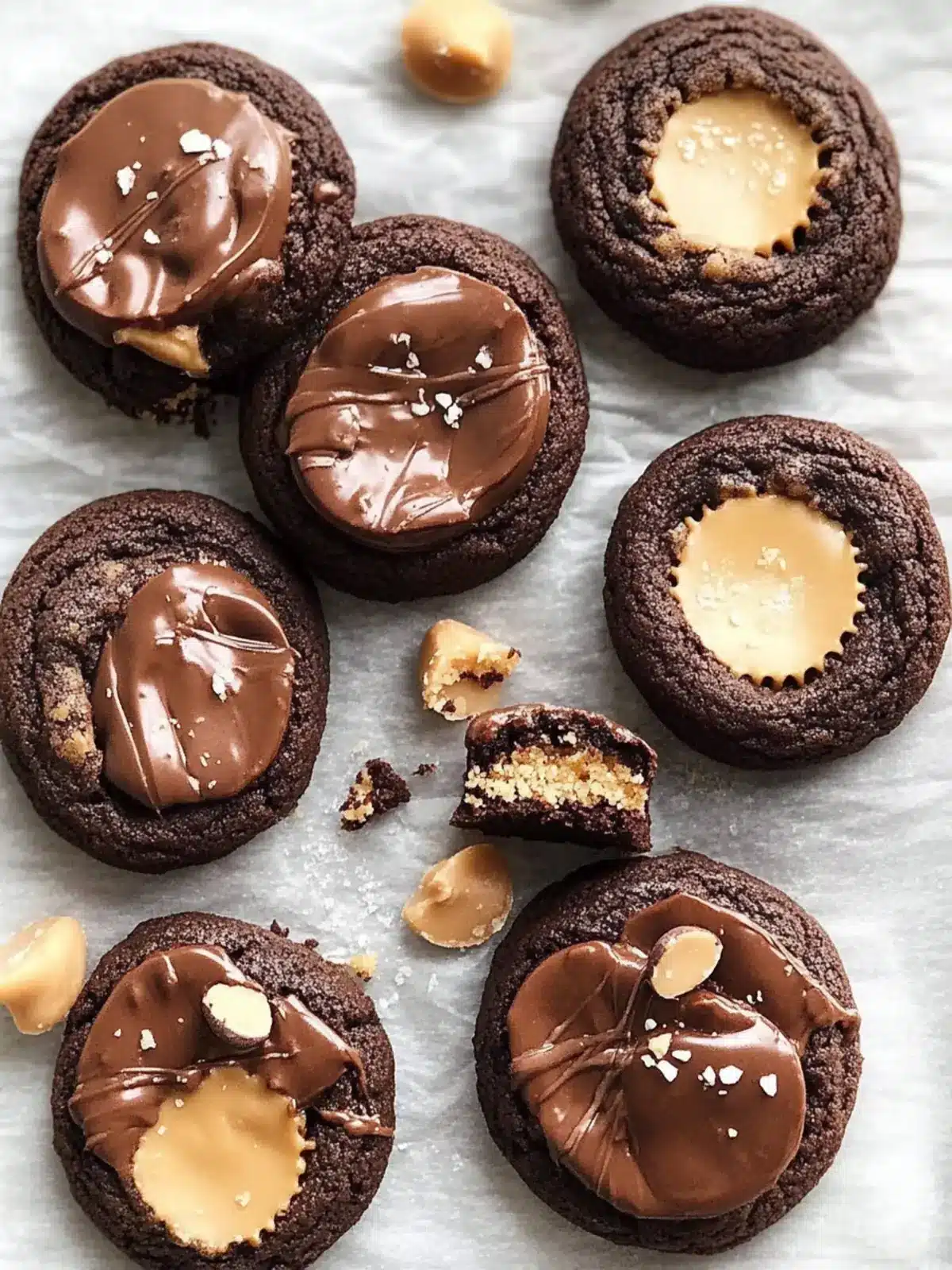 Indulge in Chocolate Peanut Butter Cup Cookies Bliss 4 Chocolate Peanut Butter Cup Cookies
