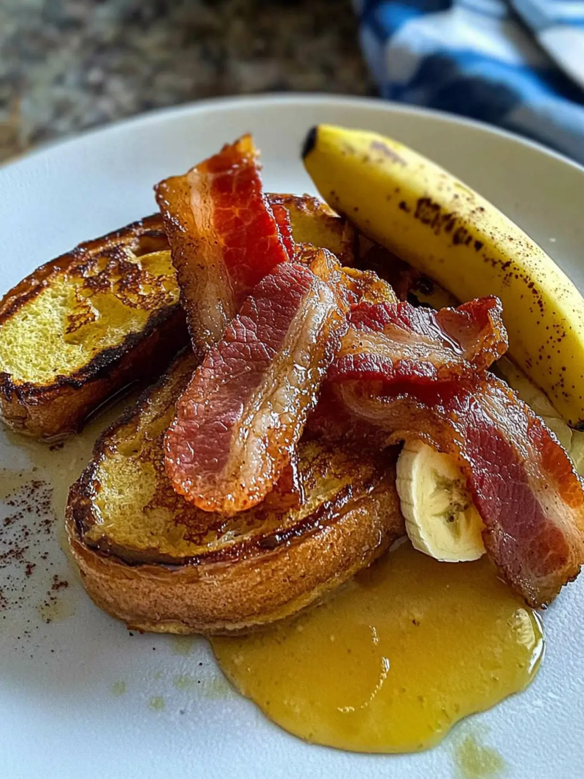 French Toast with Bacon and Banana