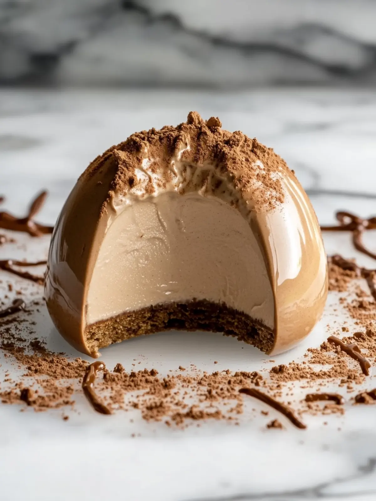 Gingerbread Latte Mousse Domes