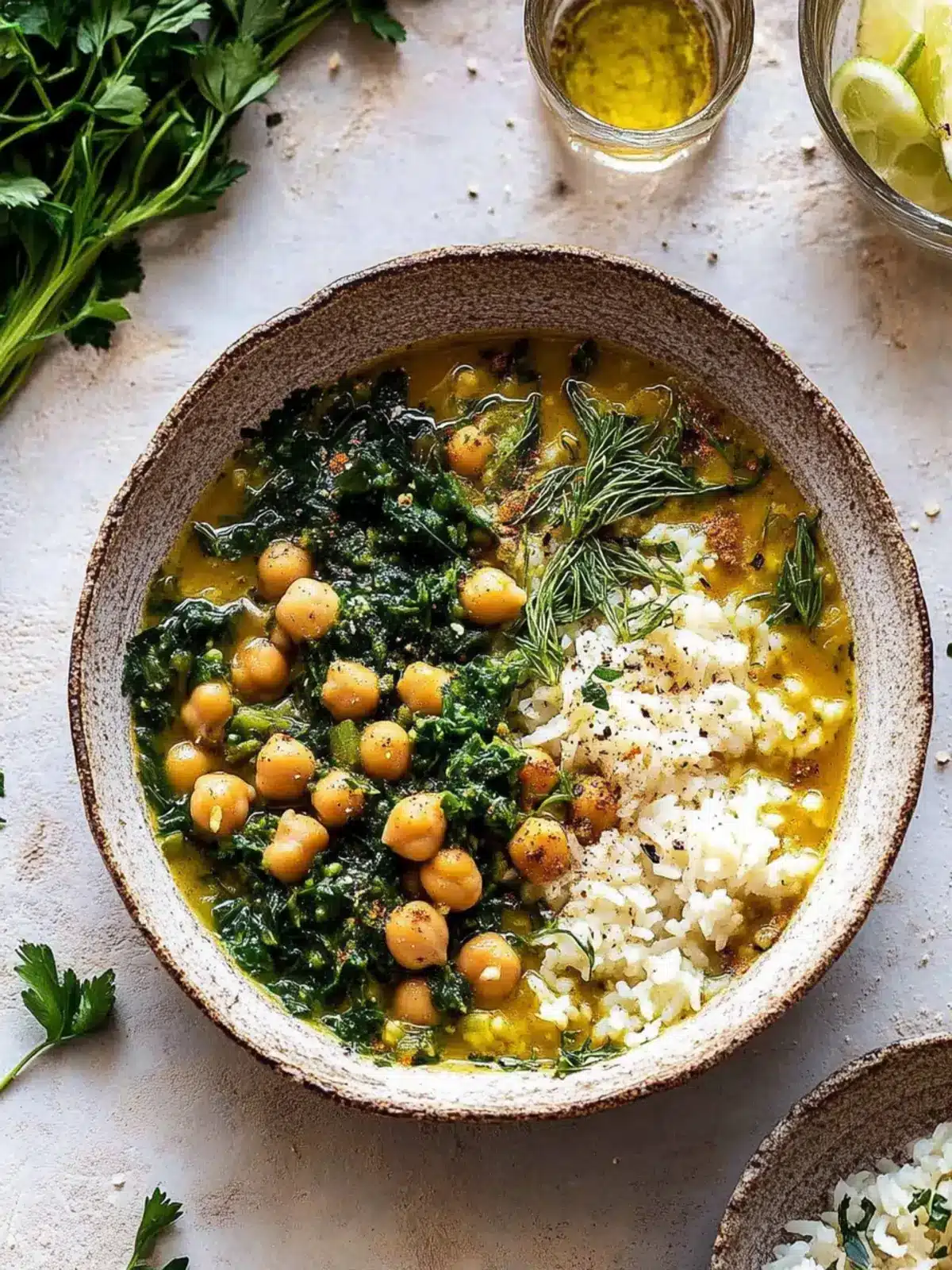 Herb and Chickpea Stew with Rice for Cozy Evenings 5 Herb and Chickpea Stew with Rice