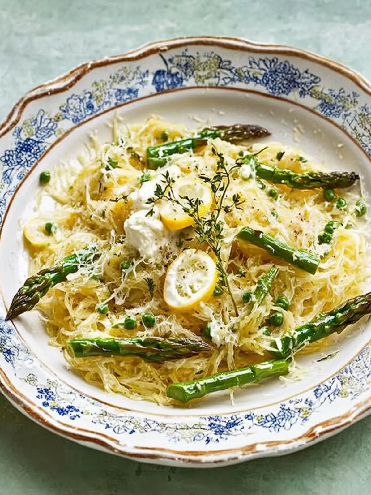 Delicious Spaghetti Squash with Asparagus, Ricotta, and Lemon 2 Spaghetti Squash with Asparagus, Ricotta, Lemon, and Thyme