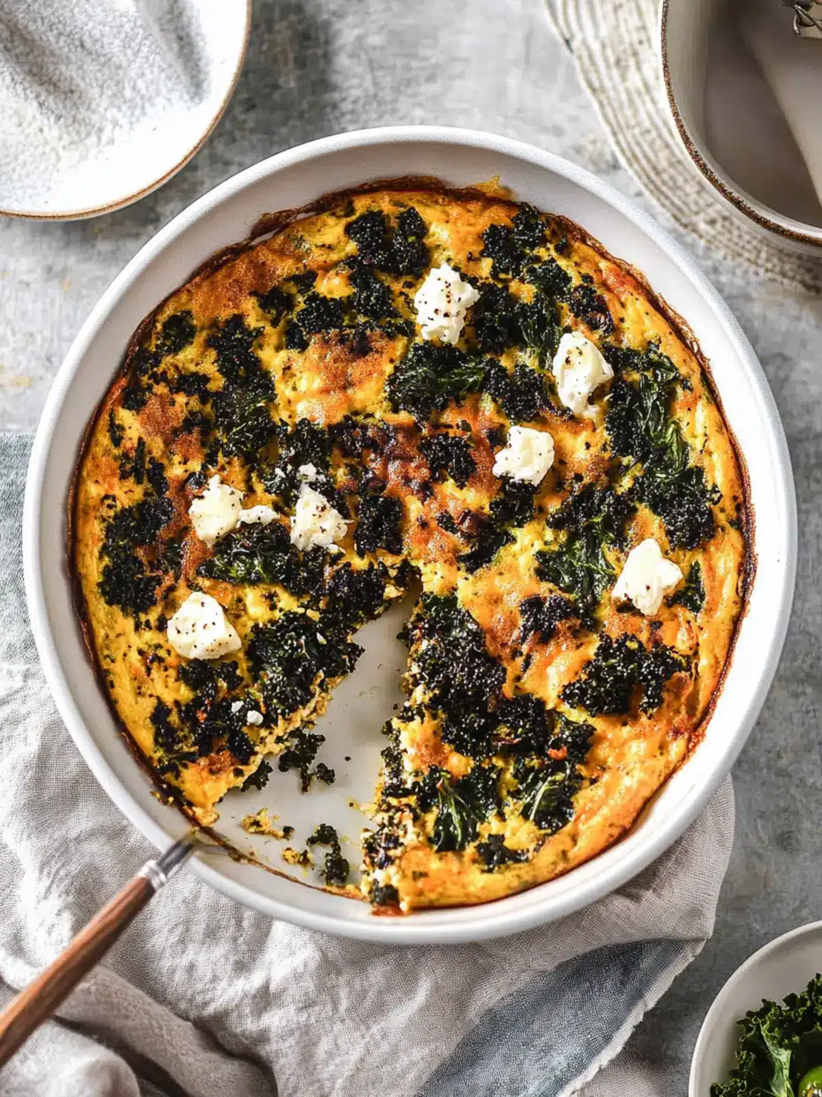 Savory Kale Frittata with Goat Cheese for Your Brunch Bliss 4 Kale Frittata with Goat Cheese
