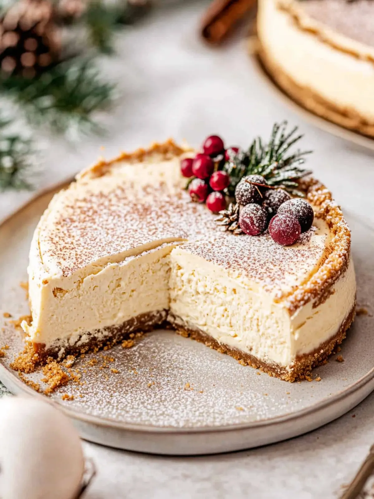 Decadent Eggnog Cheesecake to Wow Your Holiday Guests 4 Eggnog cheesecake