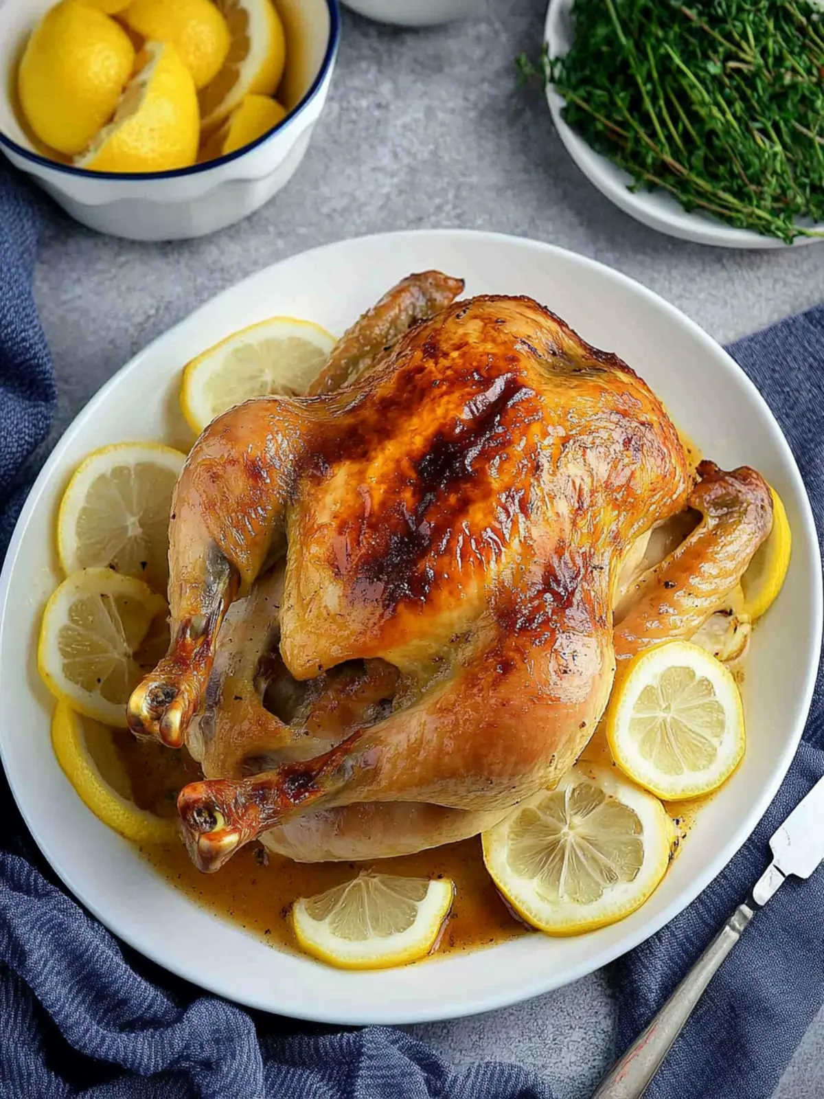 Lemon Garlic Butter Roast Chicken for a Cozy Family Dinner 4 Lemon Garlic Butter Roast Chicken