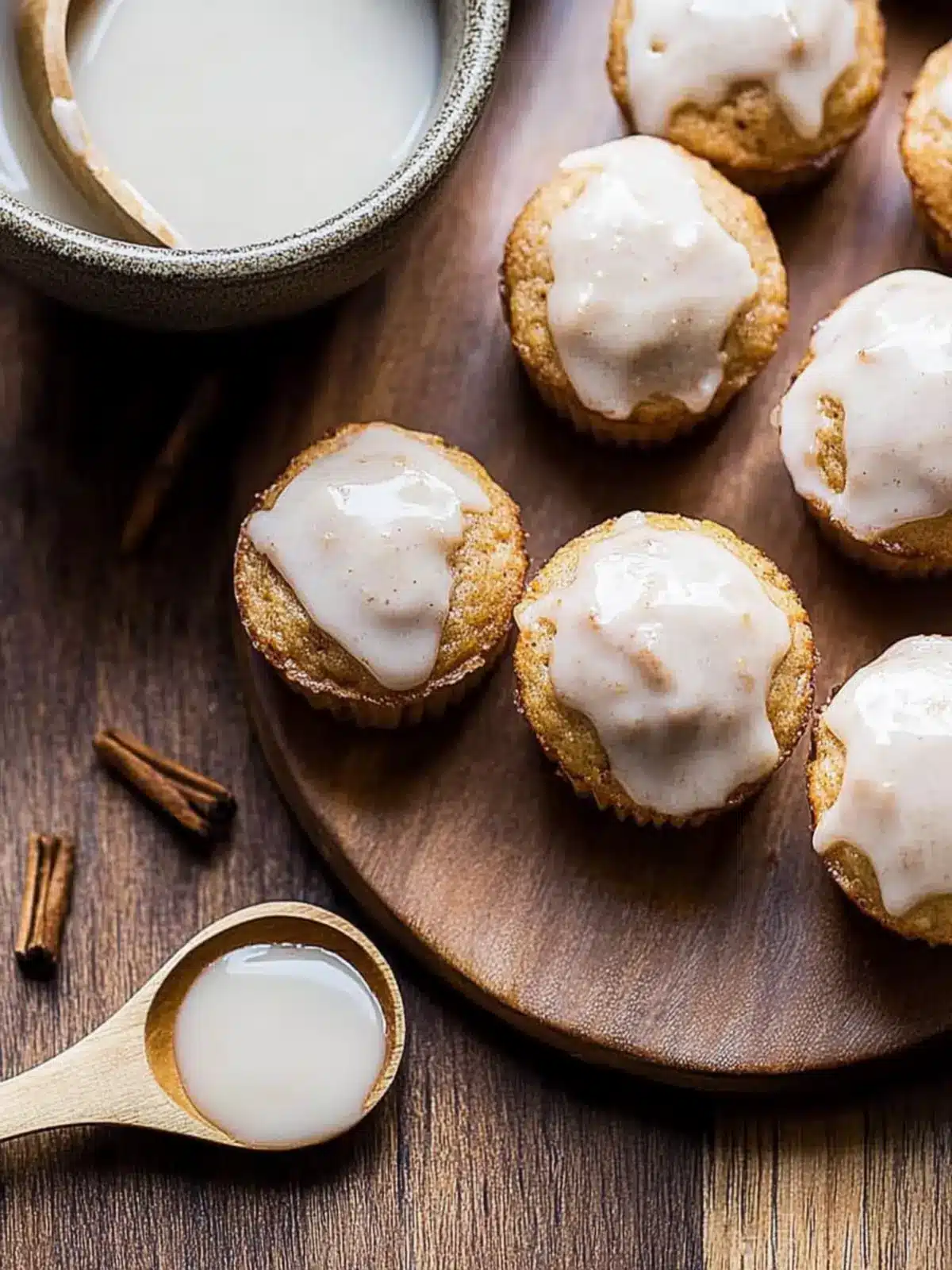 Mini Chai Muffins with Vanilla Bean Glaze for Cozy Mornings 2 Mini Chai Muffins with Vanilla Bean Glaze