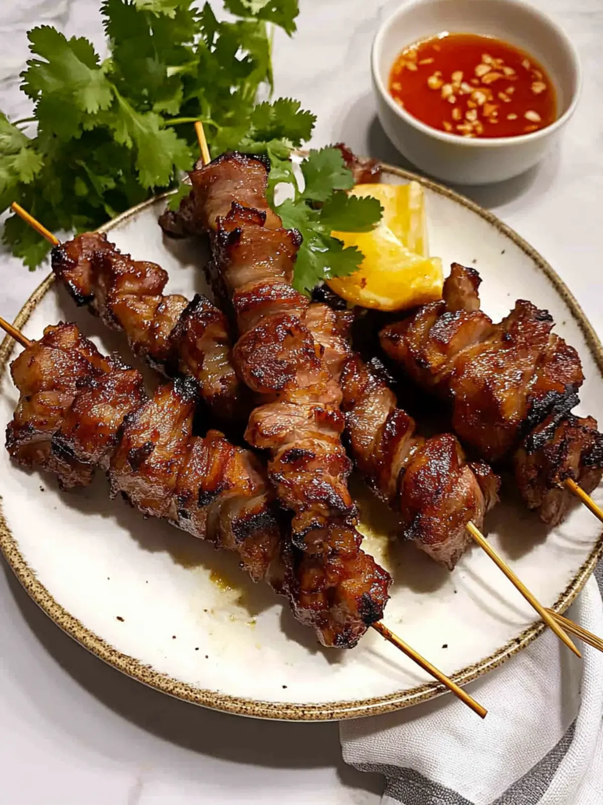 Irresistible Vietnamese Pork Skewers: Flavor-Packed Pork on a Stick 3 Vietnamese Pork Skewers Pork on a stick