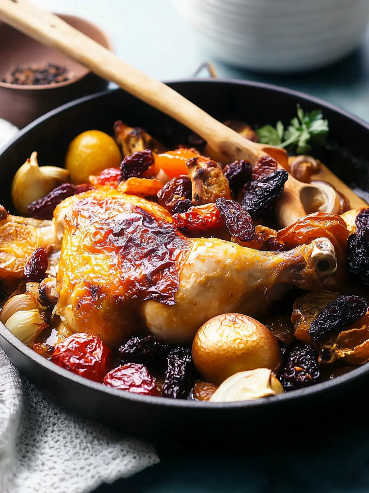 Easy Roast Chicken with Dried Fruit for Flavorful Home Cooking 2 Easy Roast Chicken with Dried Fruit