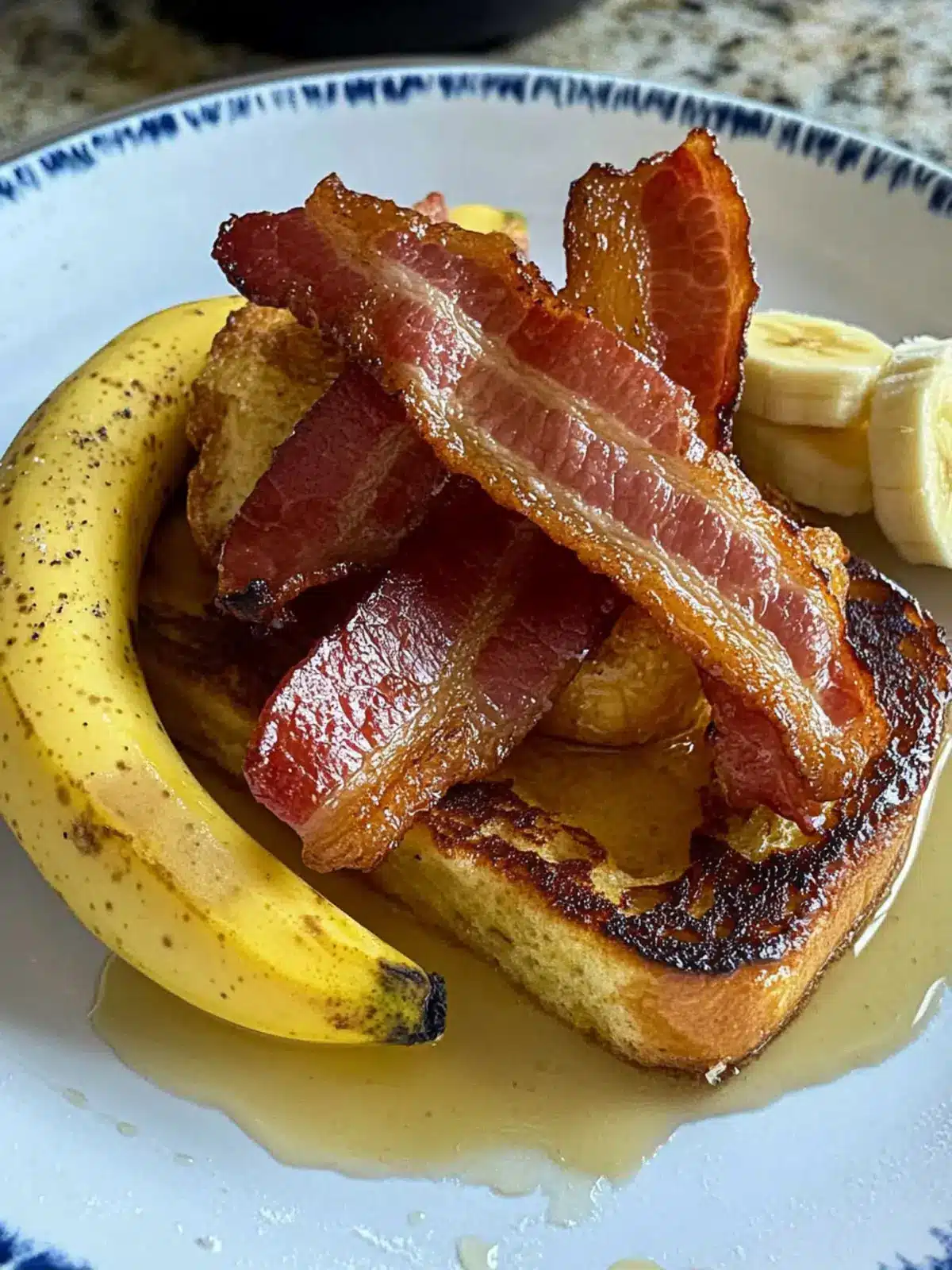 French Toast with Bacon and Banana