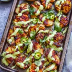 Crispy Smashed Sheet Pan Potatoes with Zesty Jalapeño Aioli 10 Crispy Smashed Sheet Pan Potatoes with Jalapeño Cilantro Aioli