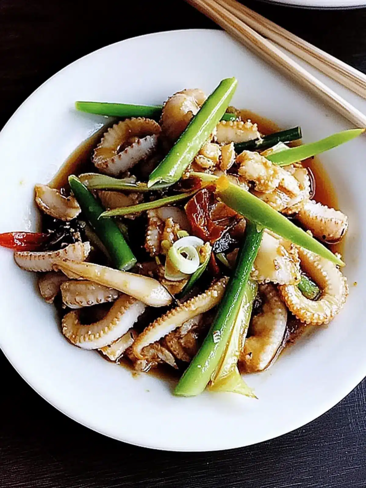 Savor This Quick Stir-fried Squid with Black Bean Delight 5 Stir-fried squid with black bean