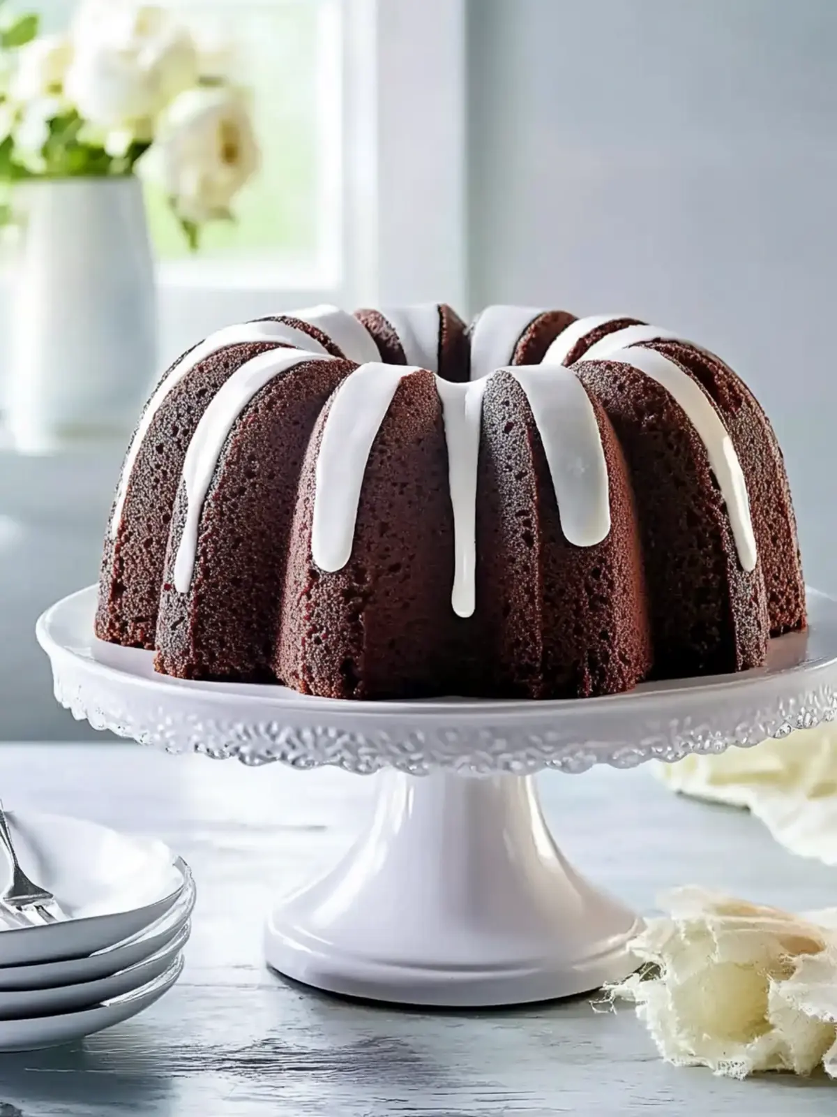 Decadent Triple-Chocolate Buttermilk Pound Cake Recipe 4 Triple-Chocolate Buttermilk Pound Cake