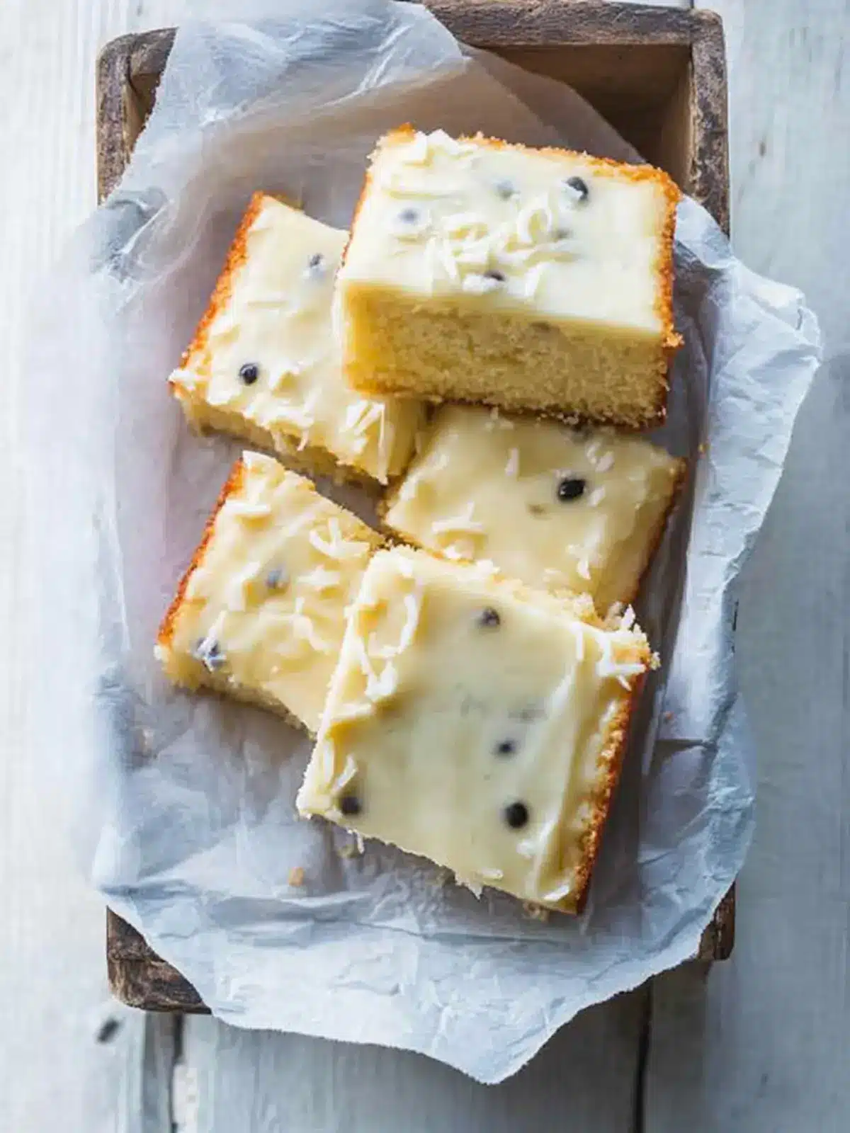 Coconut and Passionfruit Slab Cake for Sweet Tropical Bliss 5 Coconut and Passionfruit Slab Cake
