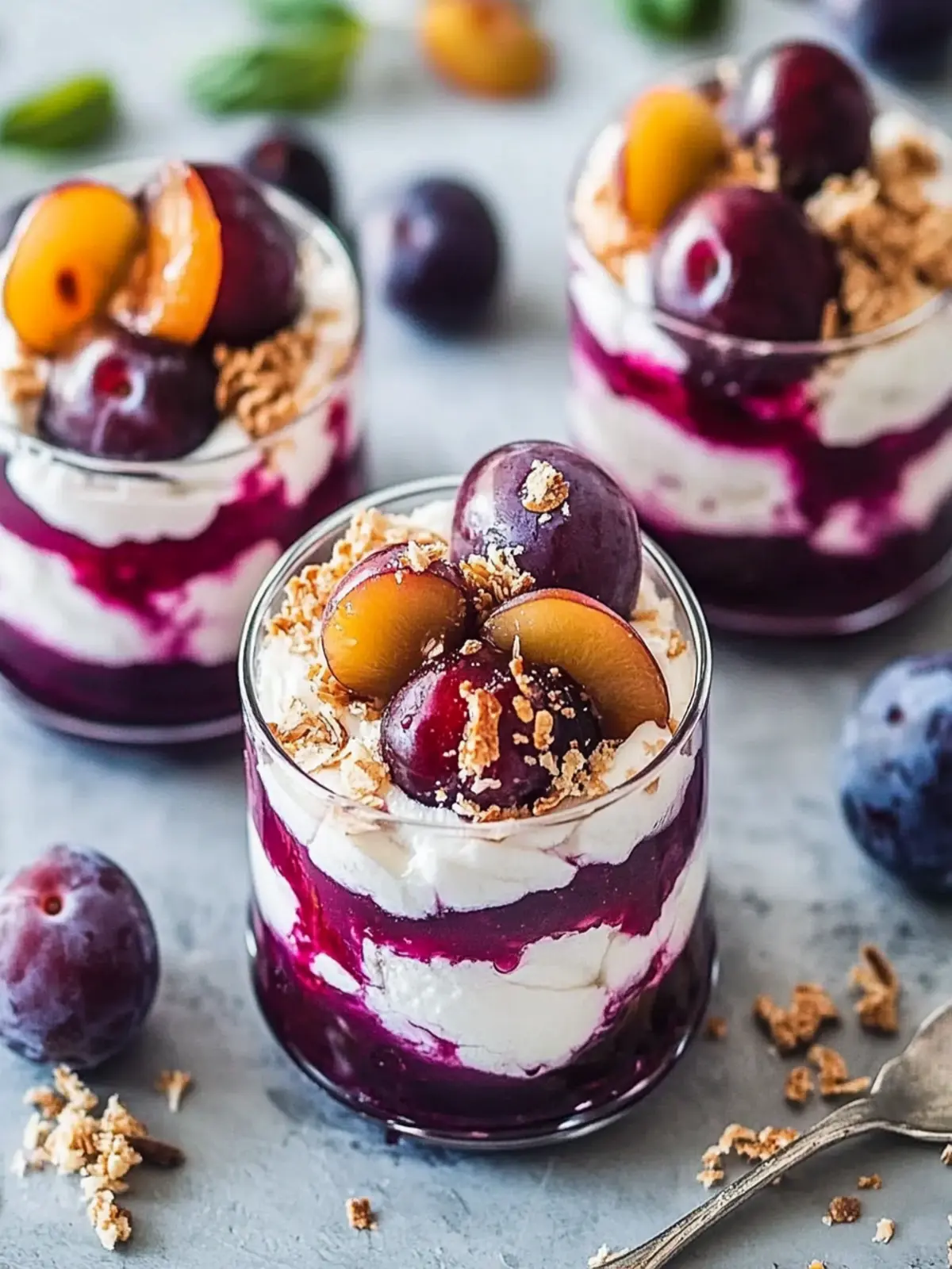 Decadent Poached Plum Coconut Cream Parfaits to Delight You 4 Poached Plum Coconut Cream Parfaits