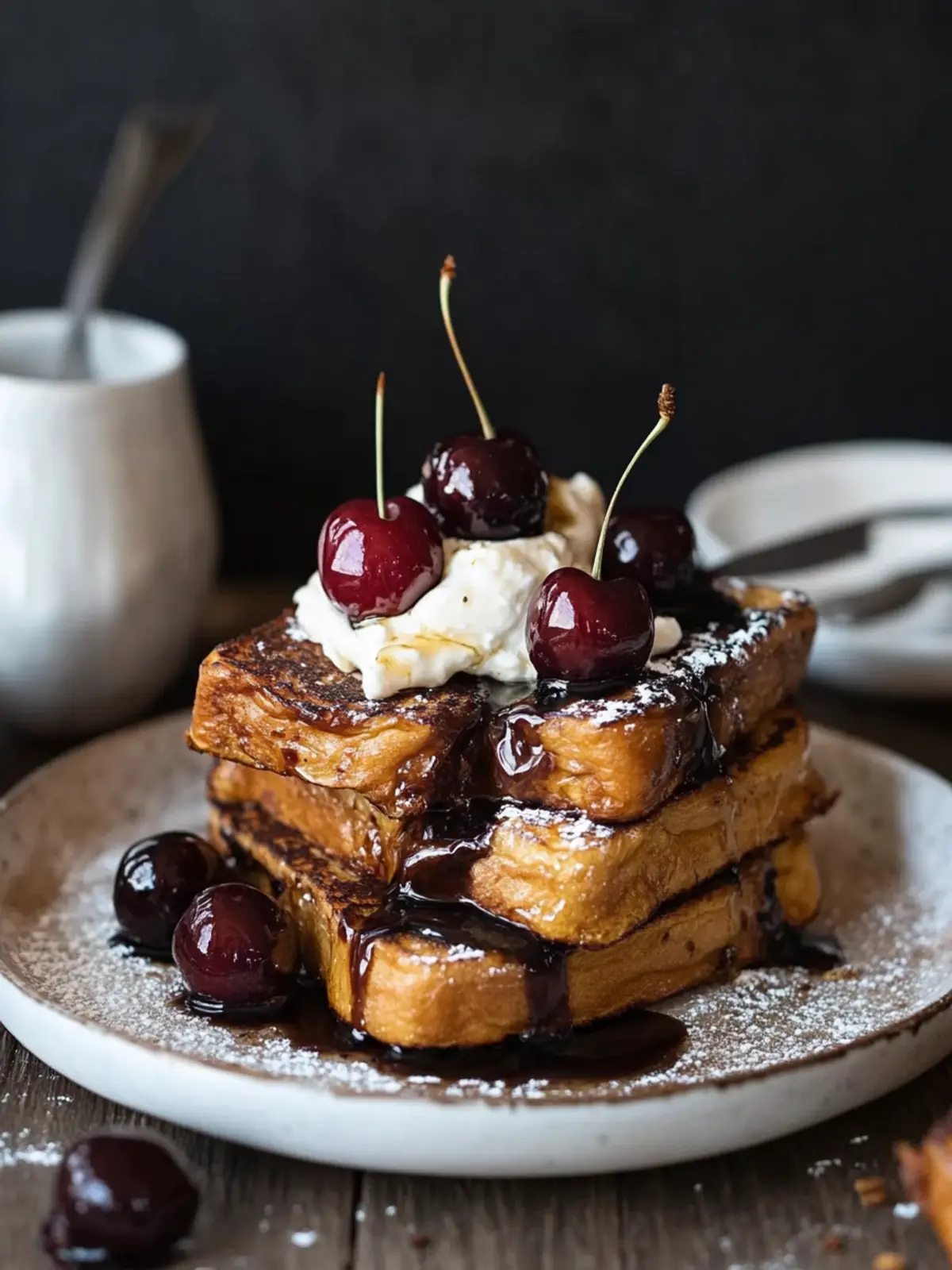 Balsamic Cherry Brioche French Toast for a Perfect Brunch 2 Balsamic Cherry Brioche French Toast