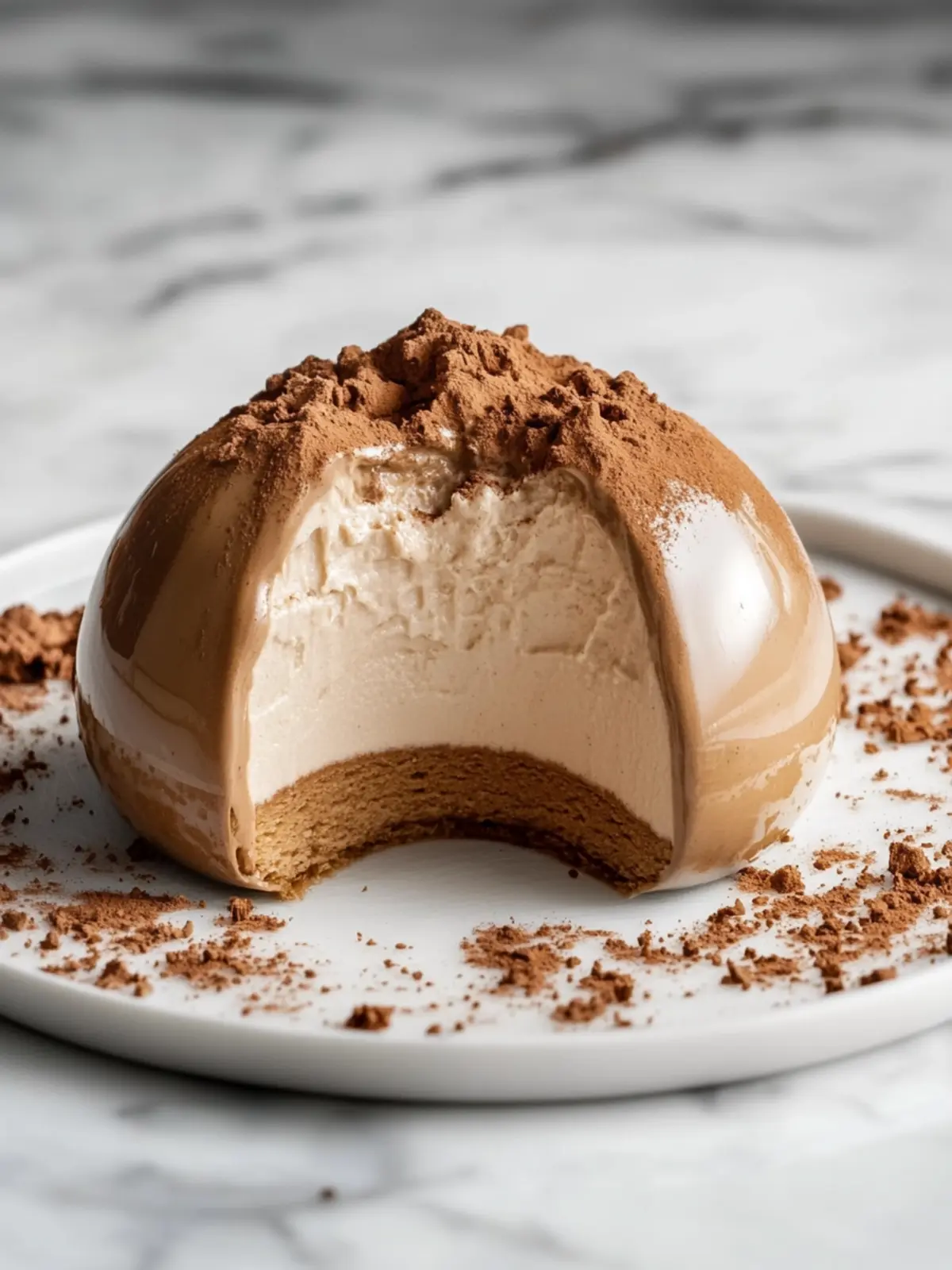 Gingerbread Latte Mousse Domes