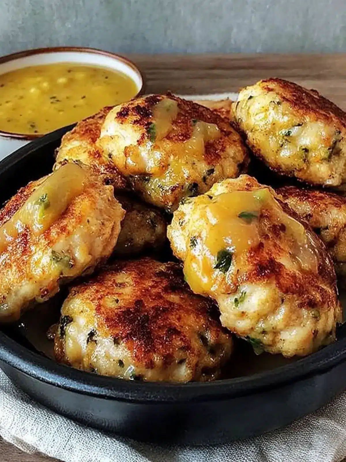 Air fryer chicken rissoles