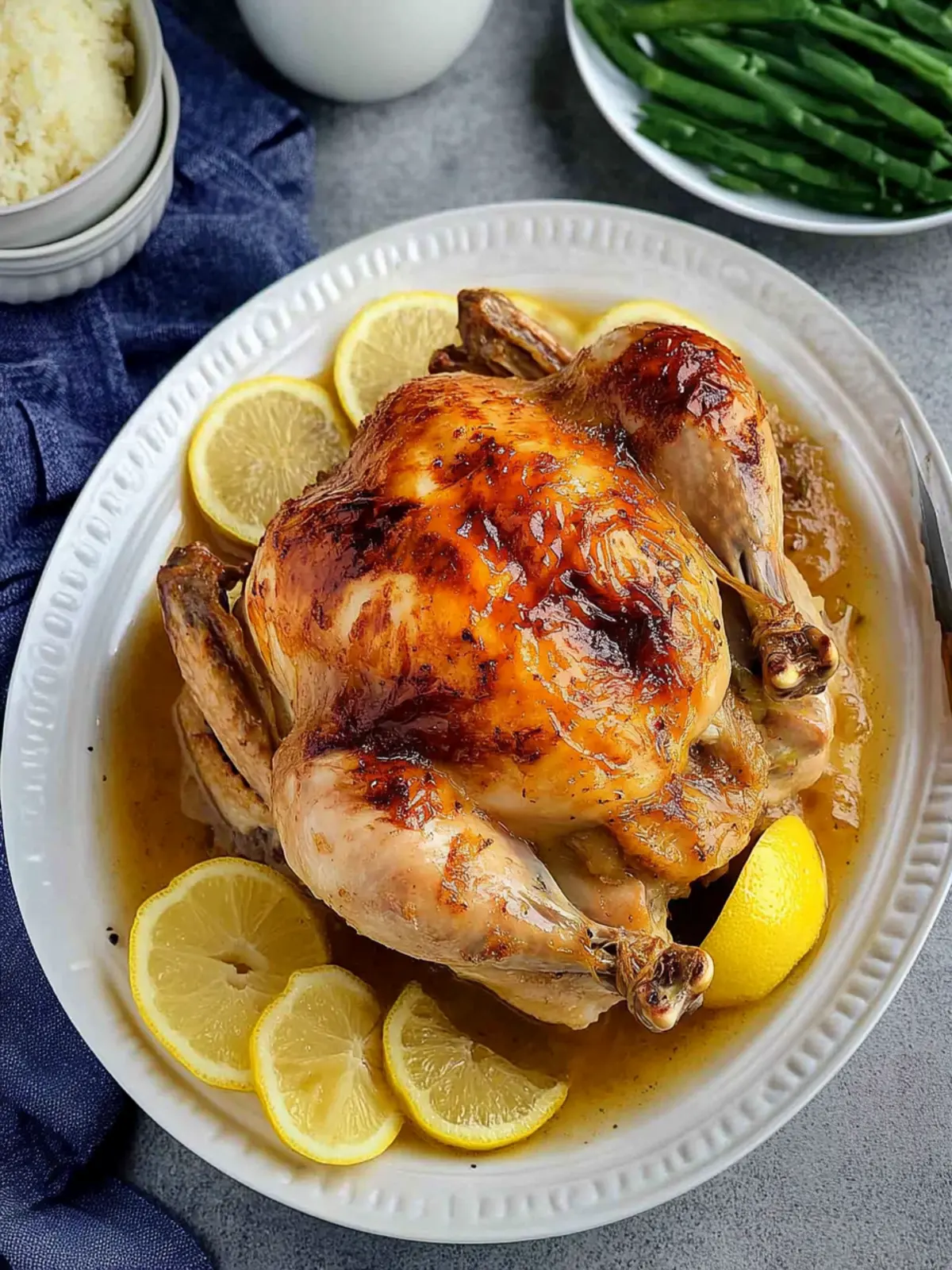 Lemon Garlic Butter Roast Chicken for a Cozy Family Dinner 3 Lemon Garlic Butter Roast Chicken