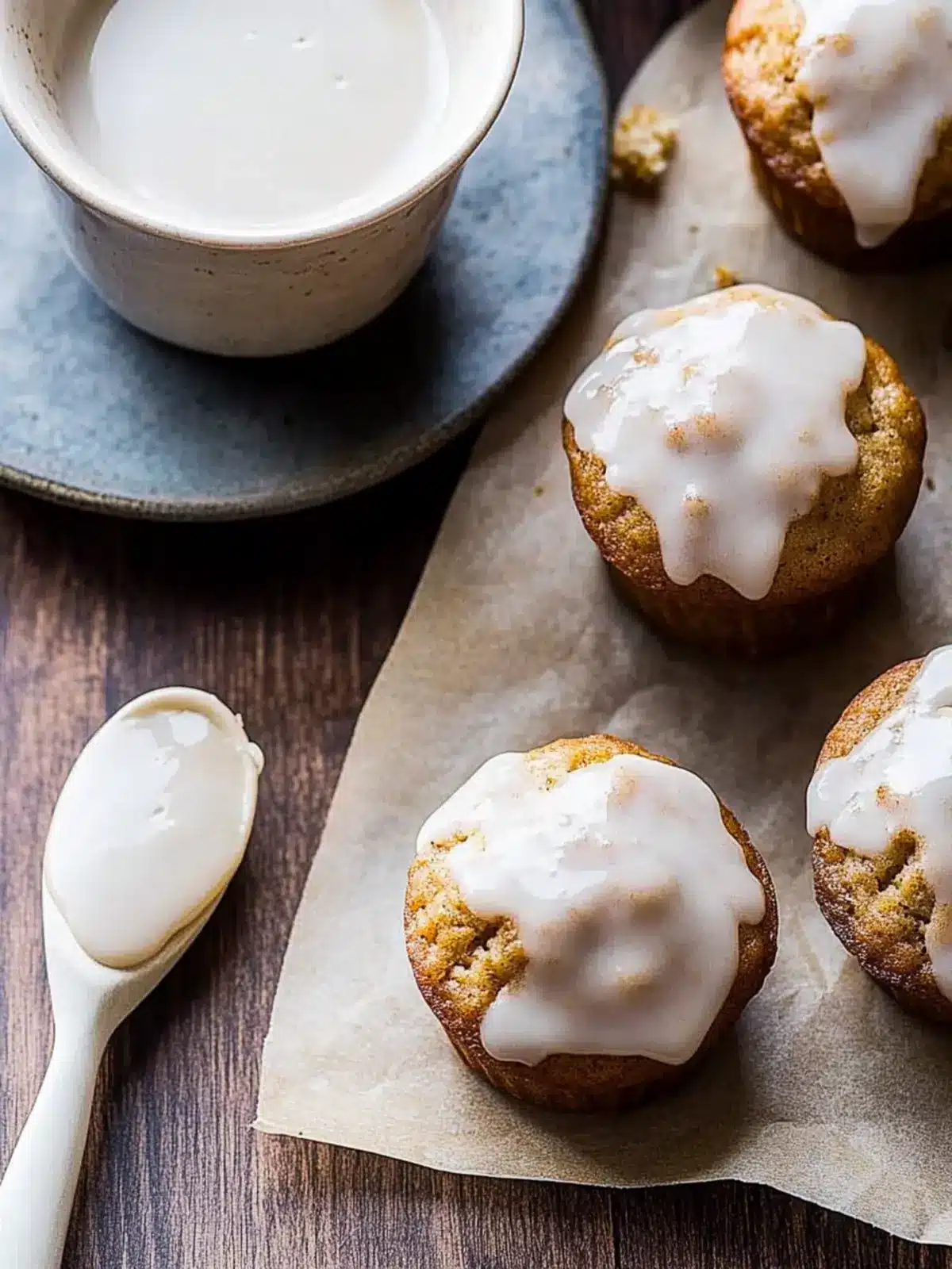 Mini Chai Muffins with Vanilla Bean Glaze for Cozy Mornings 3 Mini Chai Muffins with Vanilla Bean Glaze