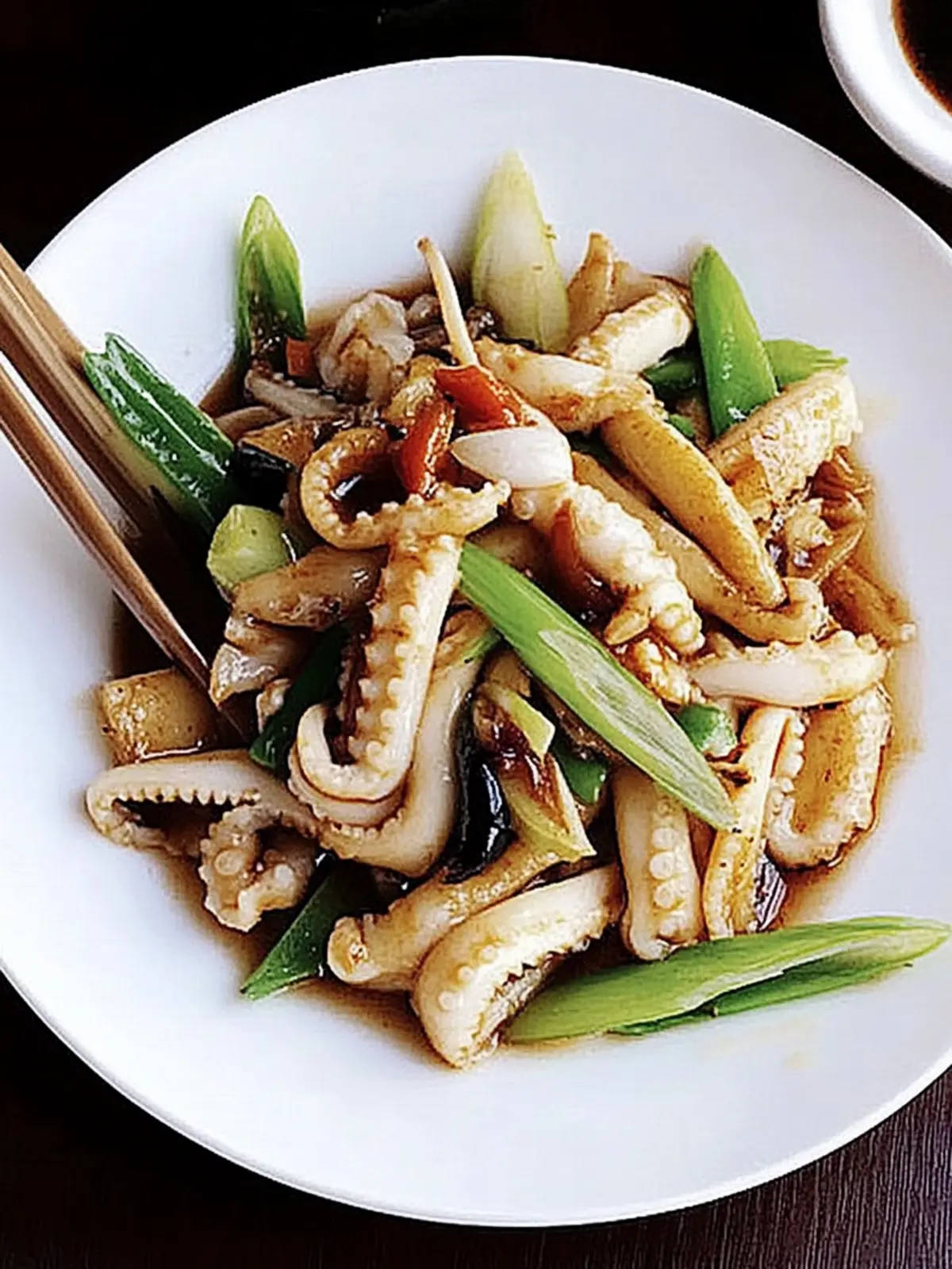 Savor This Quick Stir-fried Squid with Black Bean Delight 3 Stir-fried squid with black bean