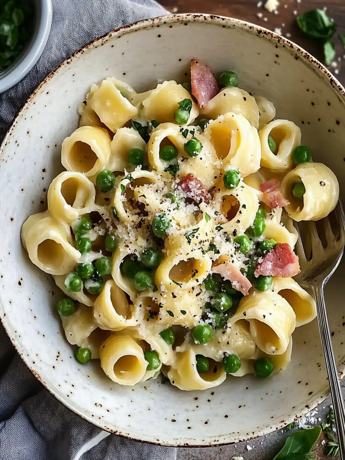 Creamy Pancetta & Pea Pasta: Your Ultimate Comfort Dish 2 Creamy Pancetta & Pea Pasta