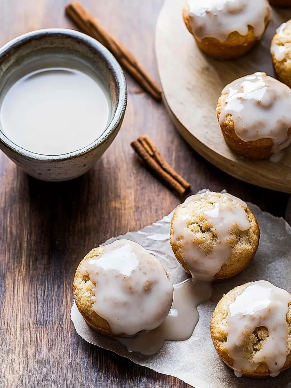 Mini Chai Muffins with Vanilla Bean Glaze for Cozy Mornings 4 Mini Chai Muffins with Vanilla Bean Glaze