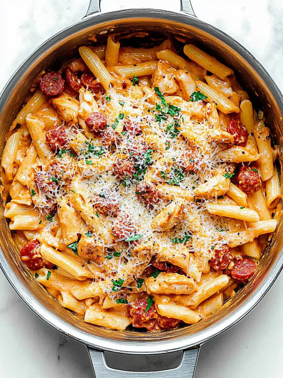 Creamy Chicken and Chorizo Pasta One-Pan Wonder Delight 5 Creamy Chicken and Chorizo Pasta
