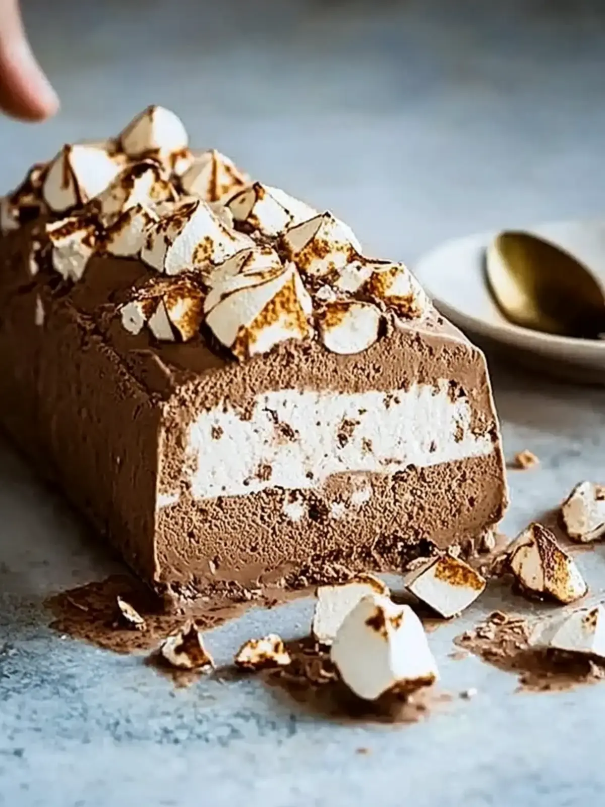 Chocolate and Hazelnut Meringue Semifreddo for Effortless Elegance 4 Chocolate and hazelnut meringue semifreddo