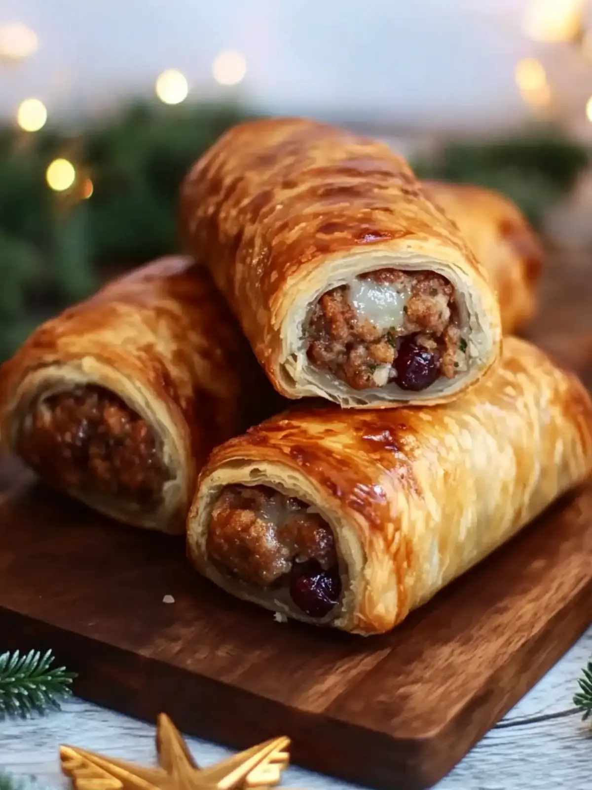 Ultimate Christmas Sausage Rolls with Cranberry and Herbs Joy 2 Christmas Sausage Rolls with Cranberry and Herbs