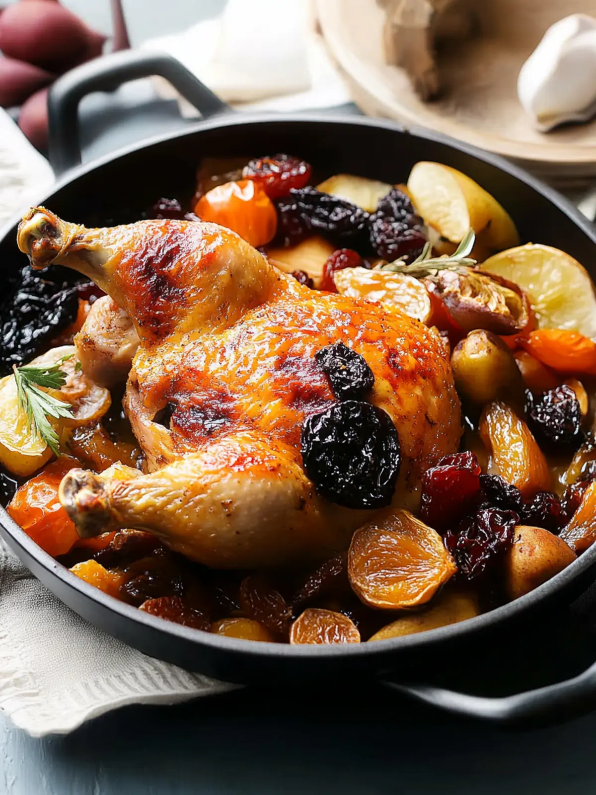 Easy Roast Chicken with Dried Fruit for Flavorful Home Cooking 5 Easy Roast Chicken with Dried Fruit