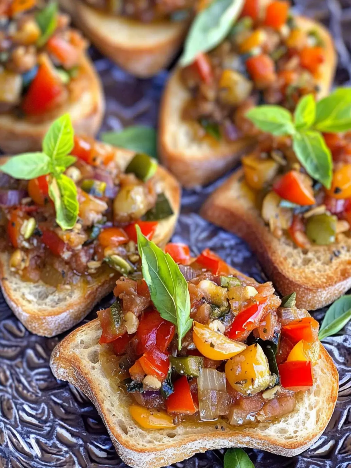 Caponata on Crostini: A Tasty Twist on a Sicilian Classic 5 Caponata on Crostini