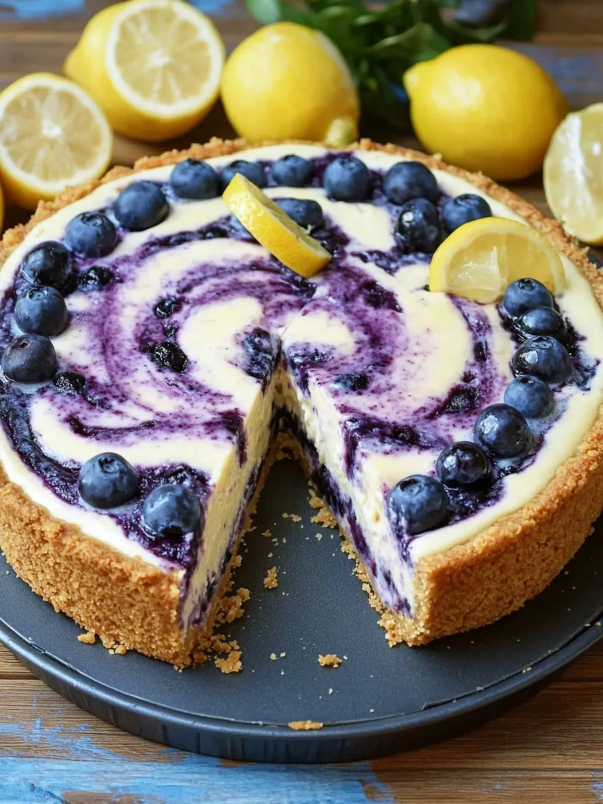Ultimate Lemon Blueberry Cheesecake That Everyone Will Love 3 Lemon Blueberry Cheesecake